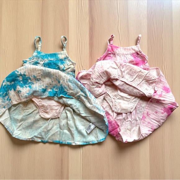 Cat & Jack 18M 2-Piece Tie-Dye Sundress Set – Blue & Pink – NWT - Picture 3 of 6